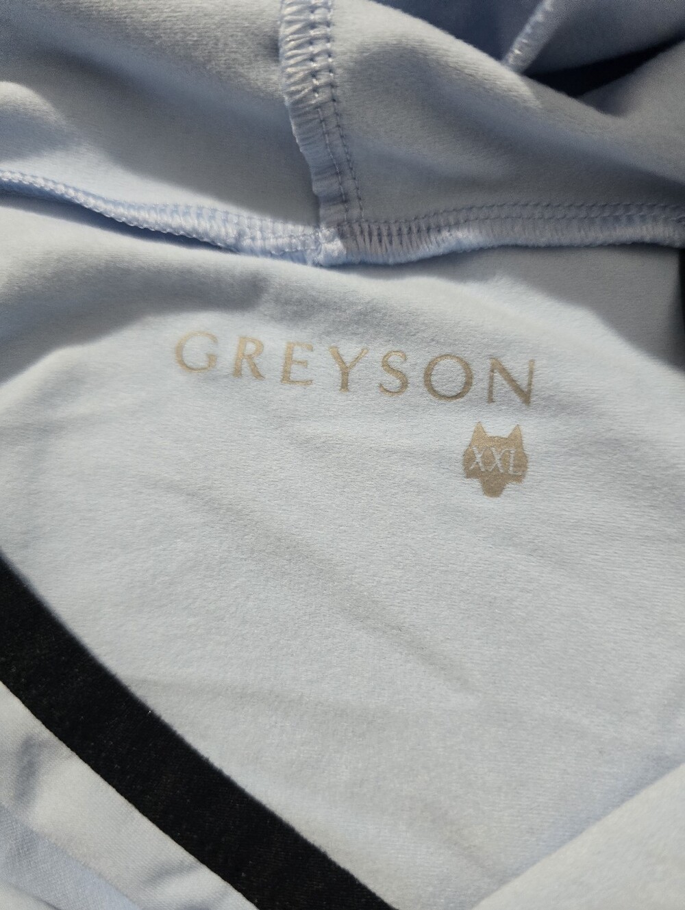 Greyson Golf Colorado Lightweight Hoodie Wolf Pull over Wolf Blue Size XXL - Picture 2 of 6